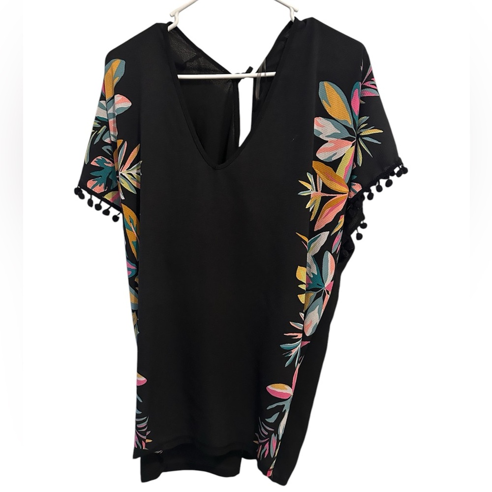 Swim Coverup with Embroidery